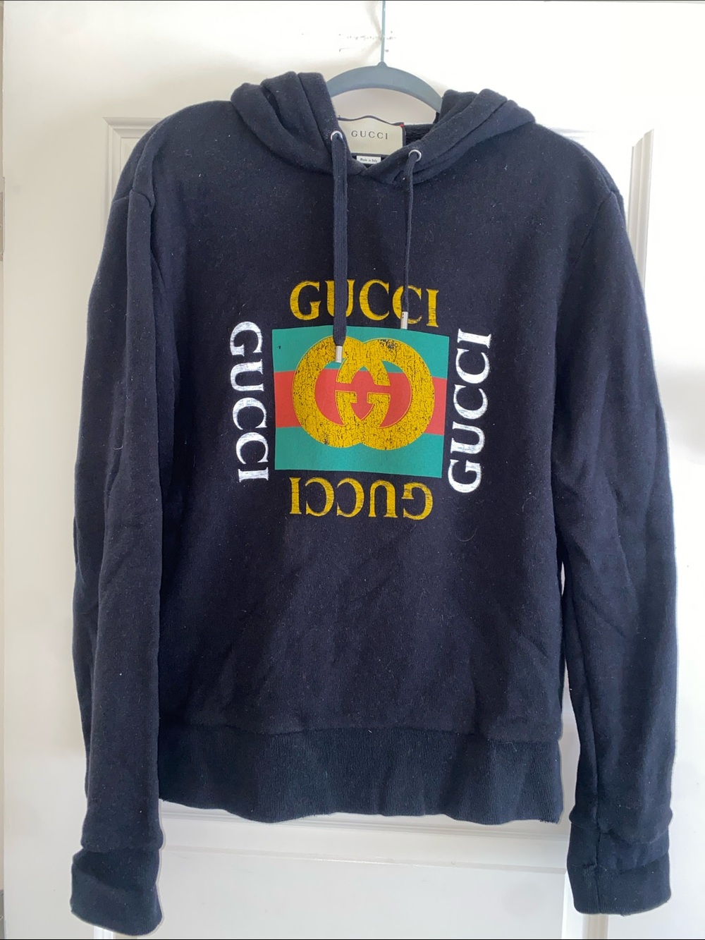 Gucci Men’s Black Crewneck Hoodie